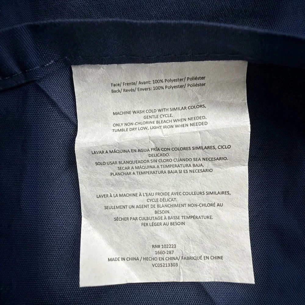 VCNY Home Carmen Pintuck Navy Sham Standard NWOT